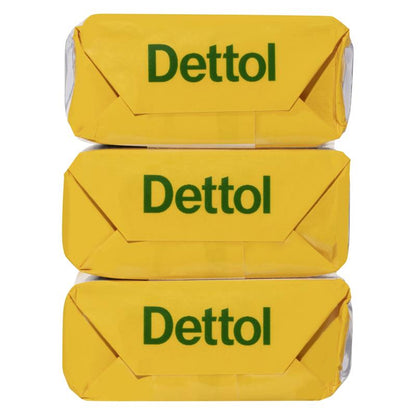 Dettol Citrus Fresh Bar Soap 3-Pack 100g – Germ Protection & Moisturizing