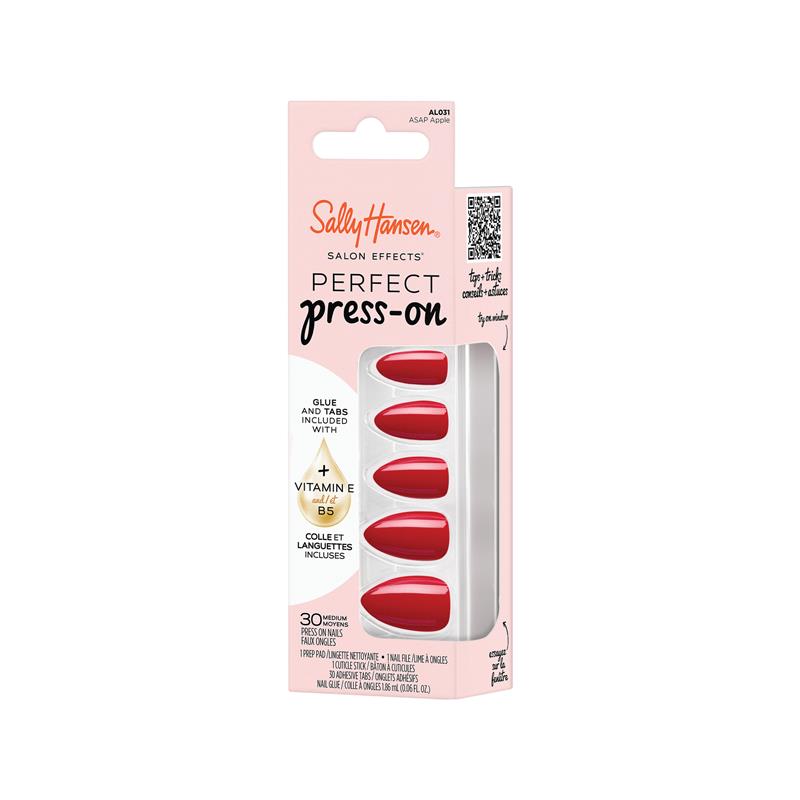 Sally Hansen Salon Effects Perfect Press-On ASAP Apple 30 Pieces