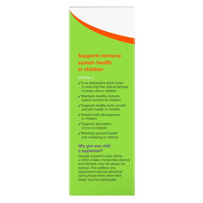 Brauer Kids Liquid Vitamin C 100ml – Sugar-Free, Fruity Taste