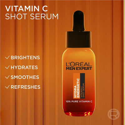 L'Oreal Paris Men Expert Hydra Energetic Vitamin C Serum 30ml - Revitalize Your Skin