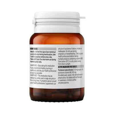 Blackmores Vitamin B6 100mg Sustained Release Tablets - 40