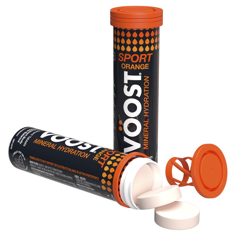 Voost Sport Orange Effervescent 10 Tablets - Hydration Support Supplement