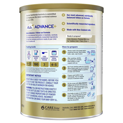 Alula Advance+ Stage 2 Follow On Formula 6-12 Months 800g - Balanced Nutrition for Growing Babies
