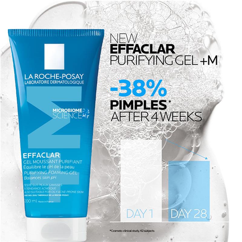 La Roche-Posay Effaclar Purifying Foaming Gel Anti-Acne Cleanser 200ml - Microbiome Science-Auzzi Store