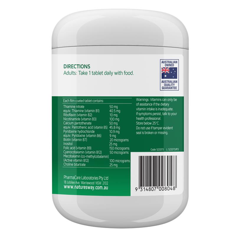 Nature's Way Mega B Executive Stress 200 Tablets - Energy & Stress Support-Auzzi Store