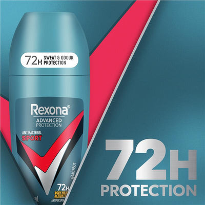 Rexona Men Sport Antiperspirant Roll-On Deodorant 50ml - 72h Protection