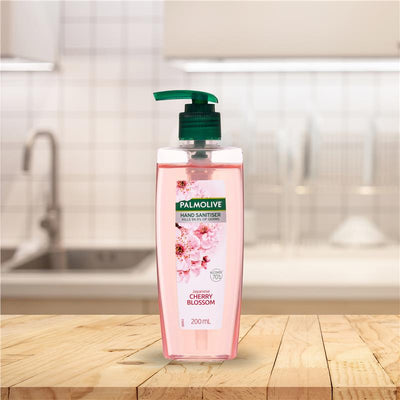 Palmolive Non-sticky Hand Sanitiser Japanese Cherry Blossom Pump 200mL - Antibacterial Protection