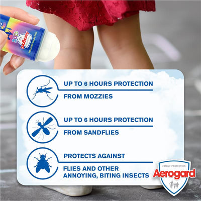 Aerogard Kids Insect Repellent Roll-On 50ml - 6-Hour Protection