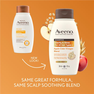 Aveeno Apple Cider Vinegar Clarifying Shampoo for Dull Hair - 354mL