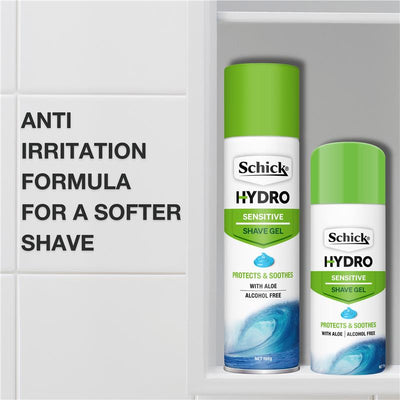 Schick Hydro Sensitive Shave Gel 198g - Hypoallergenic, Dermatologist Tested
