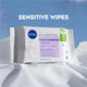 NIVEA 3in1 Sensitive Cleansing Wipes 25 Pack - Gentle Makeup Removal – view 3