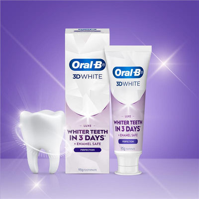 Oral-B 3D White Luxe Perfection Whitening Toothpaste 95g - Mint Flavor