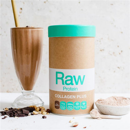 Amazonia Raw Protein Collagen Plus Choc Hazelnut 750g - Beauty & Wellness
