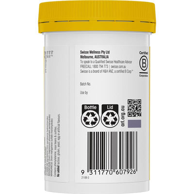 Swisse Zinc+ Immune Support with Vitamins A, B6 & Magnesium - 120 Tablets