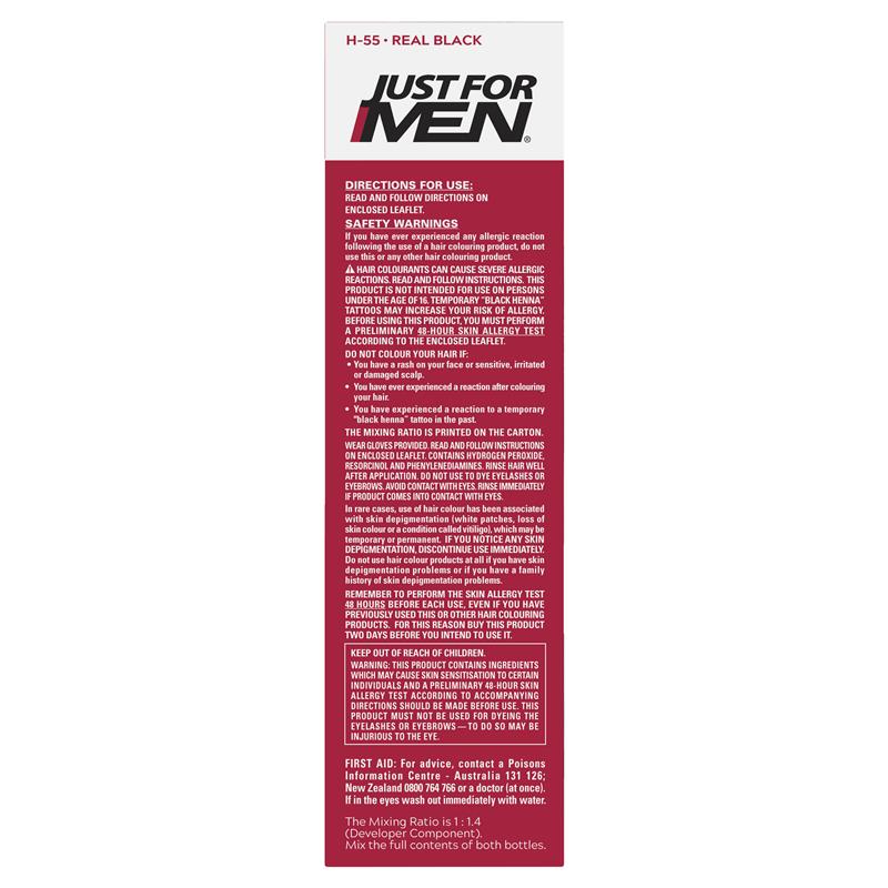 Just for Men Hair Colour - Real Black 66mL-Auzzi Store