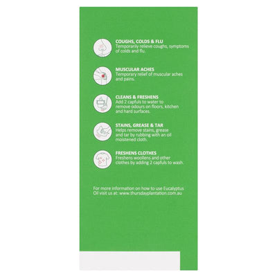 Thursday Plantation 100% Pure Eucalyptus Oil 200ml - Natural Relief for Coughs, Colds & Flu