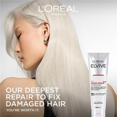 L'Oreal Paris Elvive Bond Repair Conditioner 150ml - Nourish and Detangle