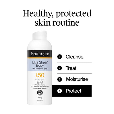Neutrogena Ultra Sheer Body Mist Sunscreen SPF 50 - 140g