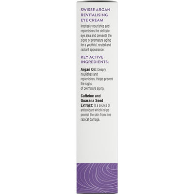 Swisse Skincare Argan Revitalising Eye Cream 15ml - Brighten Your Eyes Naturally
