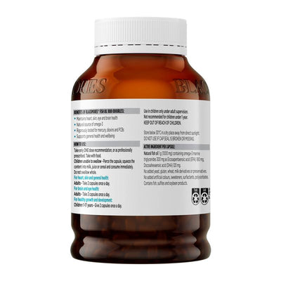Blackmores Fish Oil 1000mg Odourless Omega-3, 400 Capsules