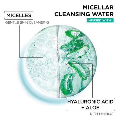 Garnier Skin Active Micellar Hyaluronic Aloe Water All-in-1 - 400ml