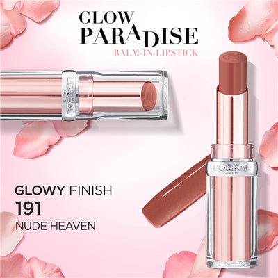 L'Oreal Paris Glow Paradise Balm In Lipstick 191 Nude Heaven