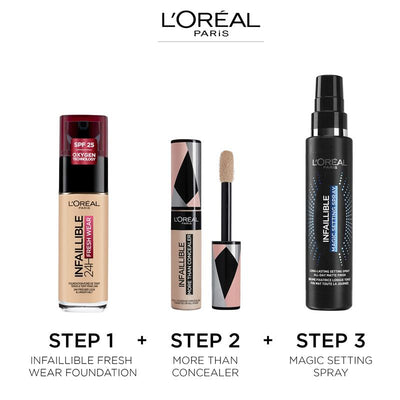 L'Oreal Paris Infallible 24 Hour Foundation in a Powder 140 Golden Beige