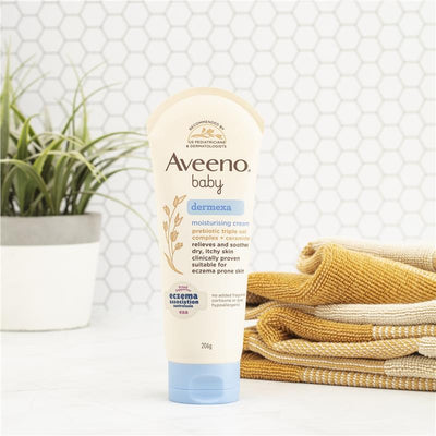 Aveeno Baby Dermexa Fragrance-Free Moisturising Cream 206g - Soothing Relief for Eczema-Prone Skin