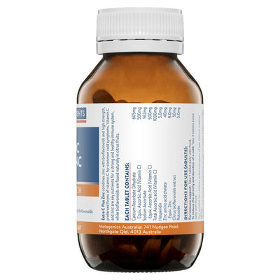 Ethical Nutrients Vitamin C + Zinc Immune Support 60 Tablets