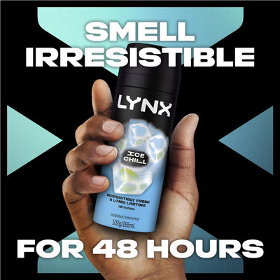 LYNX Ice Chill 165ml Deodorant Spray – 48h Fresh Mint & Lemon