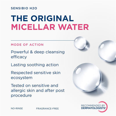 Bioderma Sensibio H2O Soothing Micellar Water Cleanser 100ml - Gentle Cleansing for Sensitive Skin