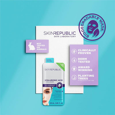 Skin Republic Hyaluronic Acid & Collagen Face Mask - 25ml