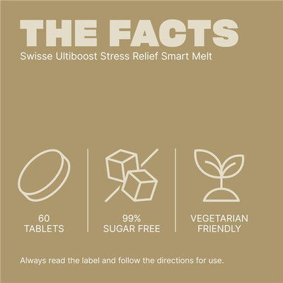 Swisse Ultiboost Stress Relief Smart Melt 60 Tablets - Find Your Calm