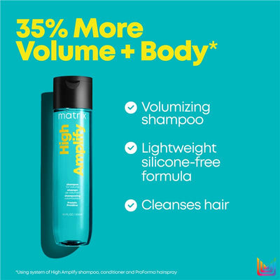 Matrix High Amplify Shampoo 300ml - Boost Volume for Fine Hair