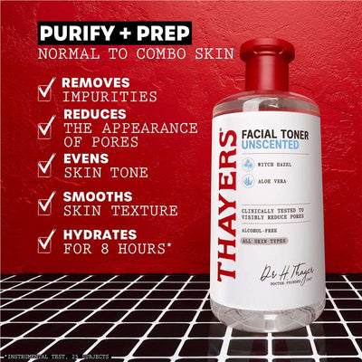 Thayers Unscented Alcohol-Free Toner with Witch Hazel & Aloe Vera - 355ml