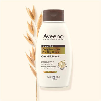 Aveeno Oat Milk Blend Moisturising Shampoo for Dry & Damaged Hair - 354mL