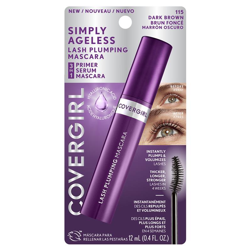 Covergirl Simply Ageless Lash Plumping Mascara 115 Dark Brown 12ml