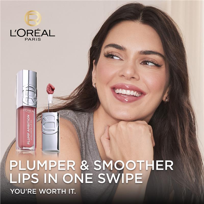 L'Oreal Paris Plump Ambition Hyaluron Lip Oil 380 Rouge in Love