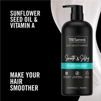 Tresemme Shampoo Smooth & Silky 940ml - Luxurious Hair Care