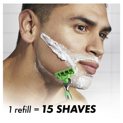 Gillette Mach3 Sensitive Razor 1-Pack, Extra Lubricating Strip, Ergonomic Handle
