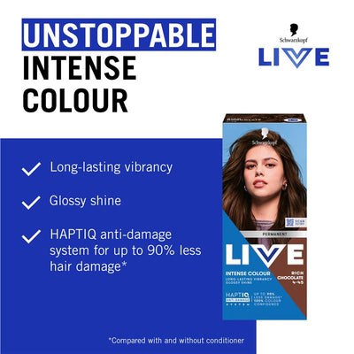 Schwarzkopf Live Colour Permanent 4.45 Rich Chocolate - Luxurious Hair Colour
