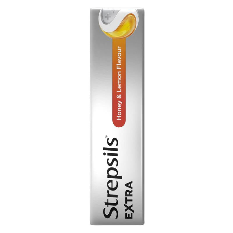 Strepsils Extra Honey Lemon Lozenges - 16 Pack for Sore Throat Relief - Auzzi Store