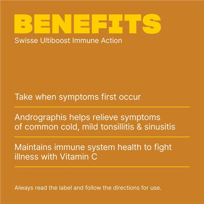 Swisse Immune Support with Andrographis & Vitamin C, 60 Tablets