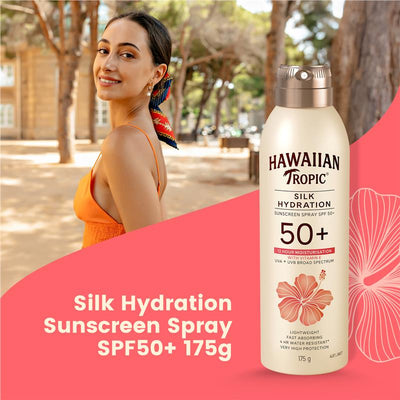 Hawaiian Tropic Silk Hydration Sunscreen Spray SPF50+ 175g