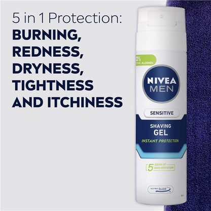 NIVEA MEN Sensitive Shaving Gel with Chamomile & Vitamin E 200ml