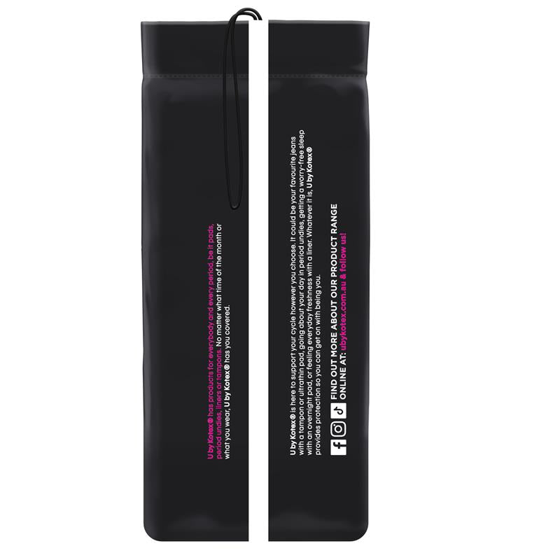 U by Kotex Super Extra Wing Pads, 14-Pads, Leak-Proof