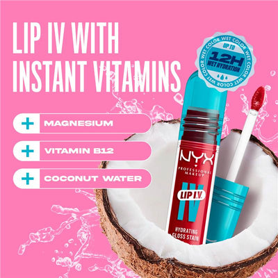 NYX Lip IV Hydrating Gloss Serum Red-y Set Wet