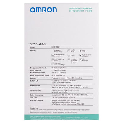 Omron HEM7156T Plus Blood Pressure Monitor with Bluetooth