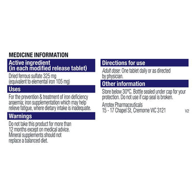 Ferro-Grad Iron Supplement - 30 Tablets