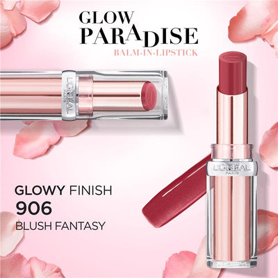L'Oreal Paris Glow Paradise Balm In Lipstick 906 Blush Fantasy